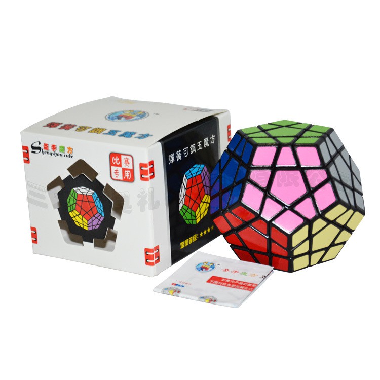 Đồ chơi Rubik Megaminx Shengshou Sticker - Rubik 12 Mặt (Rubik Biến Thể) Quay Trơn Mượt Phát Triển IQ