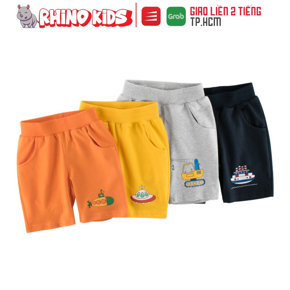 [HÀNG MỚI VỀ ] Quần thun cho bé trai 27kids , quần short bé trai họa tiết xe cẩu chất 100% cotton hàng xuất Âu Mỹ