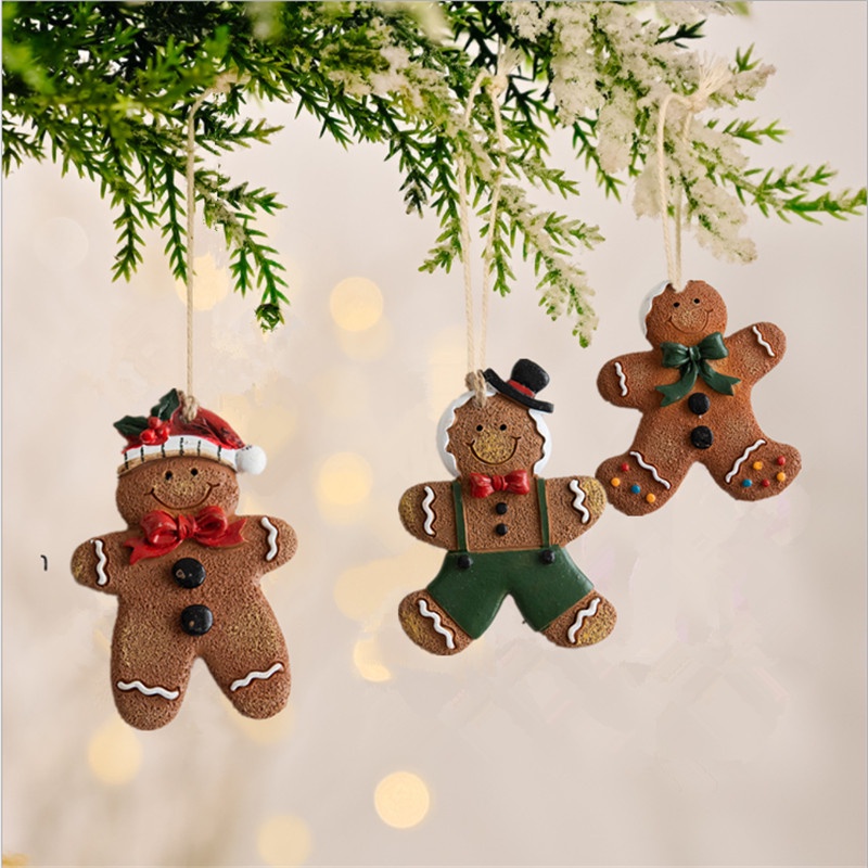 [Featured] [Mặt Dây Chuyền Resin Hình Bánh Gừng Giáng Sinh] [Trang Trí Cây Thông Noel]