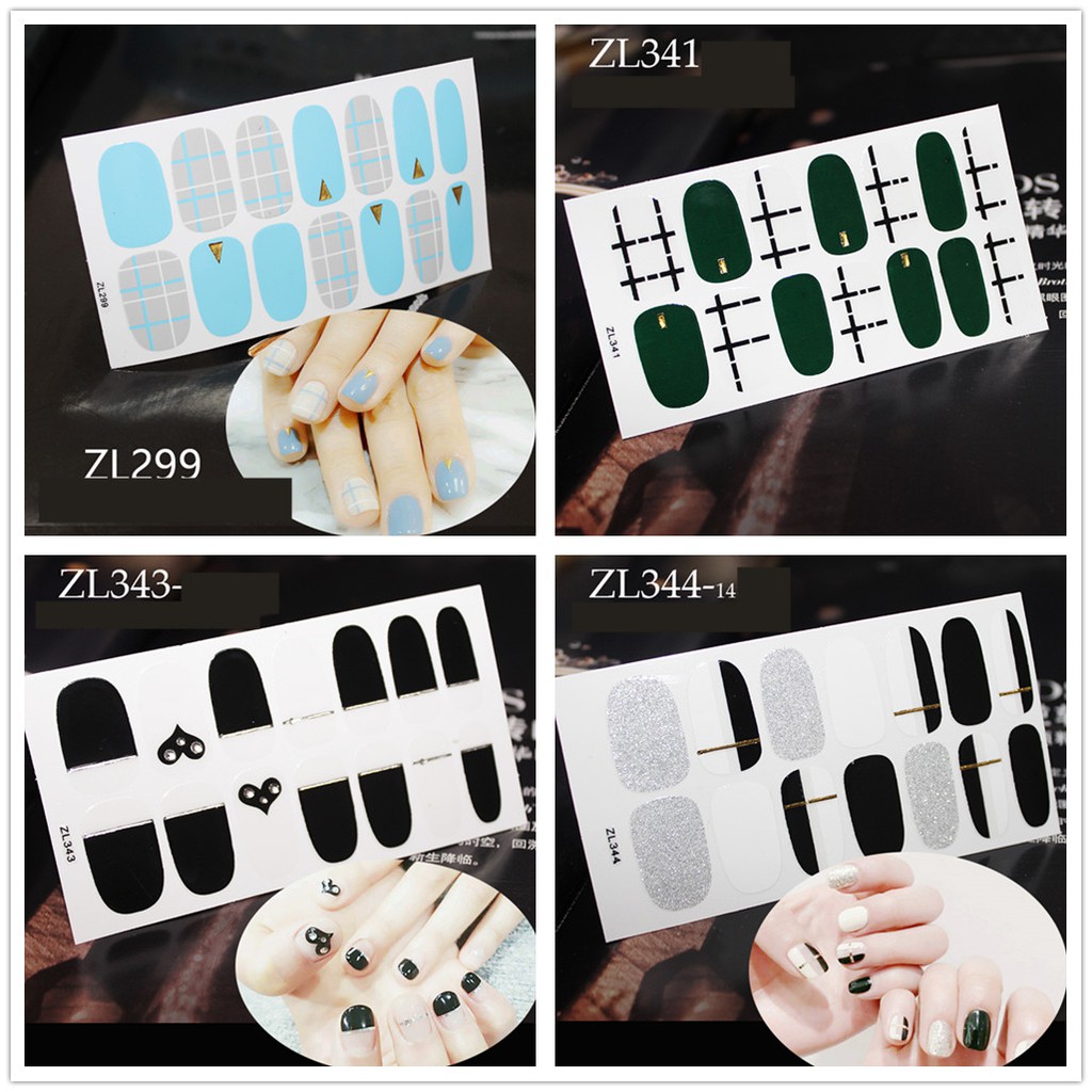 Miếng dán trang trí móng tay nhiều kiểu dáng bắt mắt