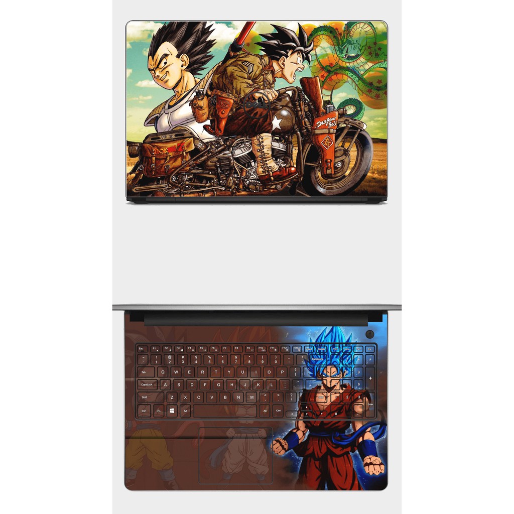 [SKIN DRAGON BALL] SKIN Laptop in hình DRAGON BALL Z. Đủ các dòng máy: Acer, Asus, Dell, HP,.. In theo yêu cầu