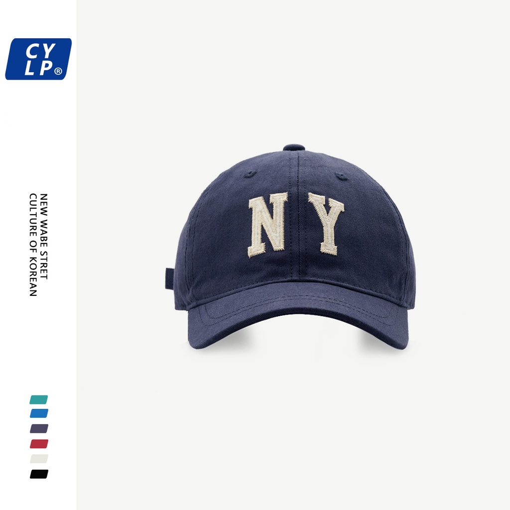 Nón Lưỡi Trai Mềm In Chữ NY Phong Cách Hàn Quốc Đơn Giản Chất Lượng Cao