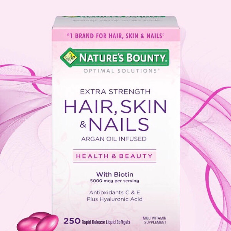 (Air 1/23 bill Mỹ ) Viên uống đẹp da, tóc và móng Nature’s Bounty Hair Skin & Nails 250 viên | BigBuy360 - bigbuy360.vn