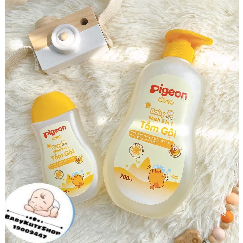 Sữa Tắm Gội Pigeon 200ml mẫu mới