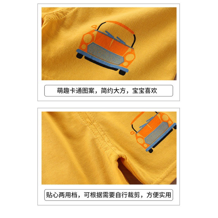 70-130CM Quần Short Cotton Ống Rộng In Họa Tiết Phong Cách Hàn Quốc Thời Trang Mùa Hè Cho Bé