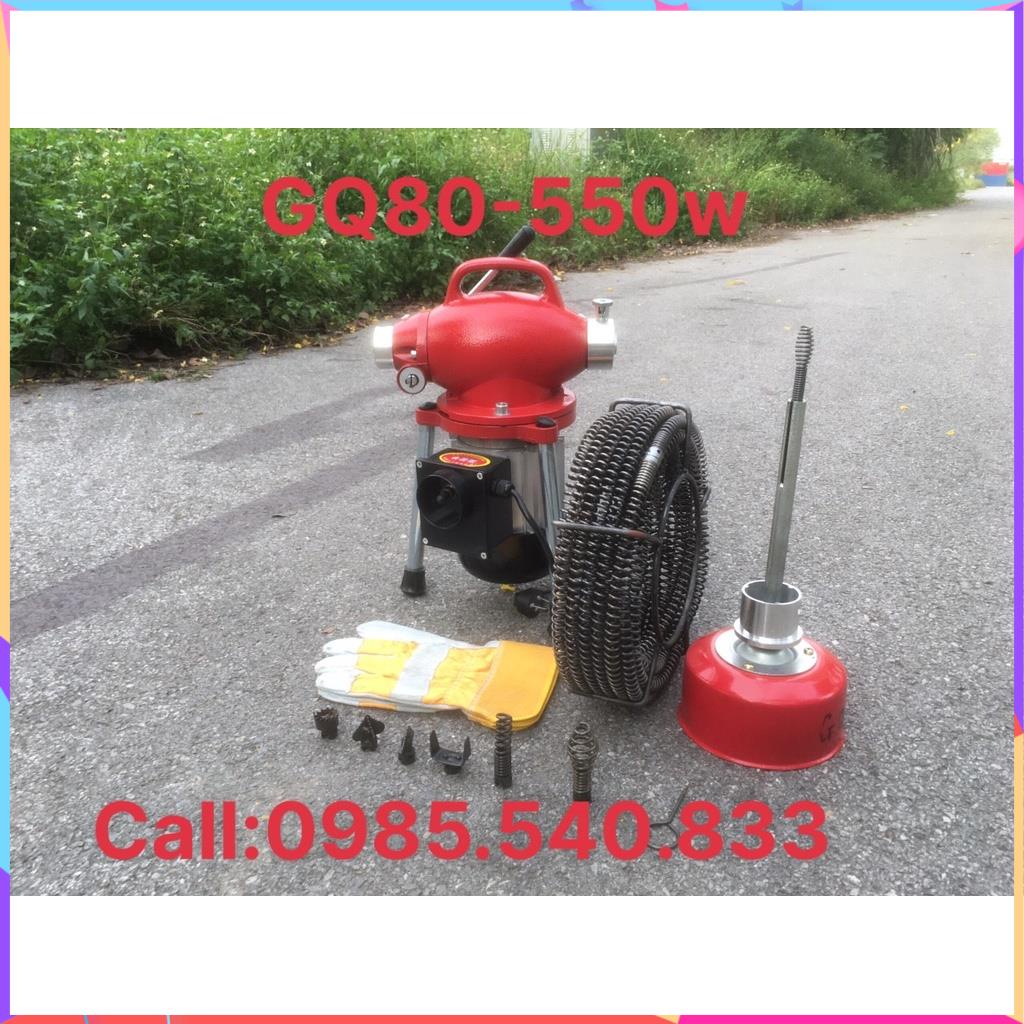 Máy thông tắc cống lò xo GQ80 cống suất 550W ☎️ Tư vấn 24/24: 0985.540.833