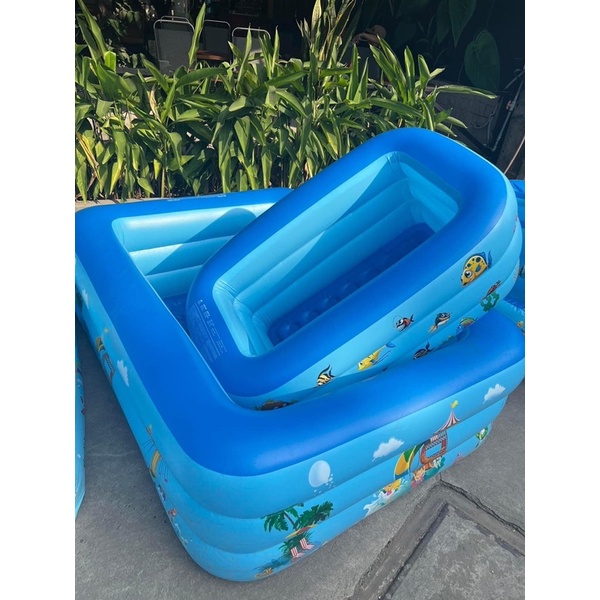 Bể bơi 2,1m 3 tầng xịn xò