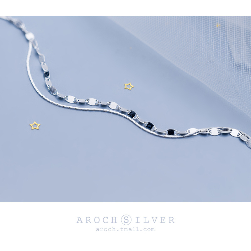 Lắc Chân Mạ Bạc 925 Thiết Kế Đơn Giản Thời Trang Hàn Quốc Cho Nữ | BigBuy360 - bigbuy360.vn