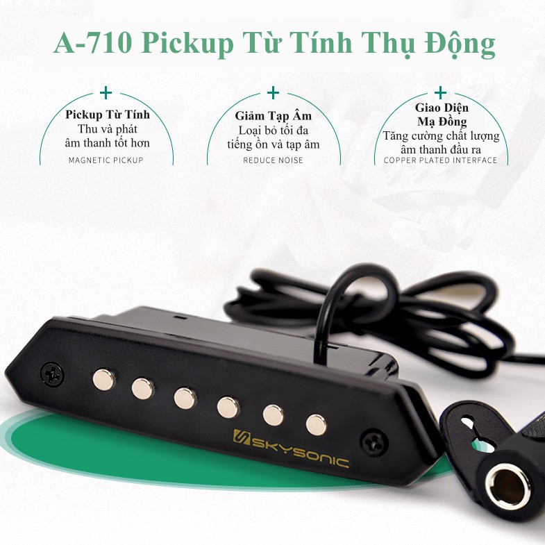 Bộ Thu Âm - Pickup Guitar Acoustic Skysonic A-710