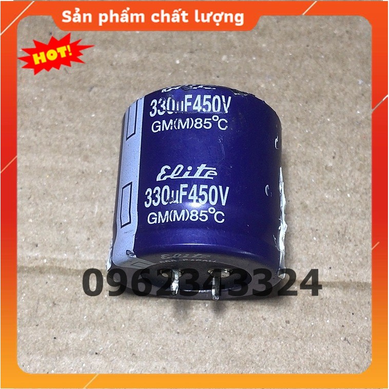 Tụ hóa tụ phân cực, 330uf 450v  tháo máy