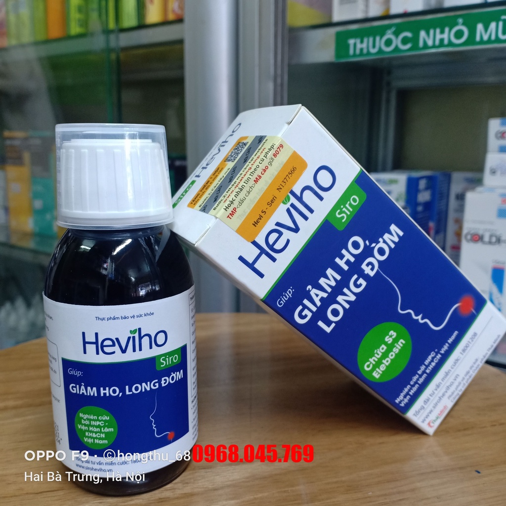 Siro Heviho – Giúp giảm ho, long đờm cho trẻ từ Viện Hàn lâm KH&amp;CN Việt Nam