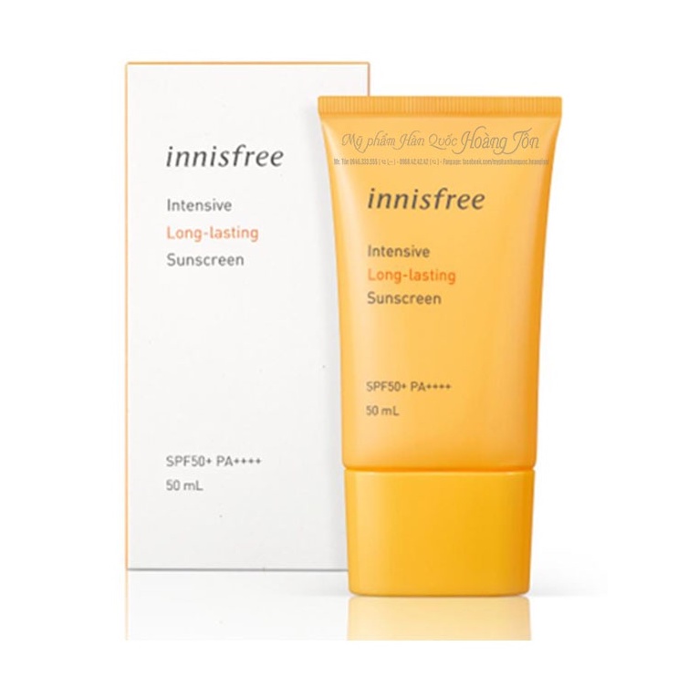 Kem Chống Nắng INNISFREE Long Lasting For Oily Skin SPF 50+ Full size