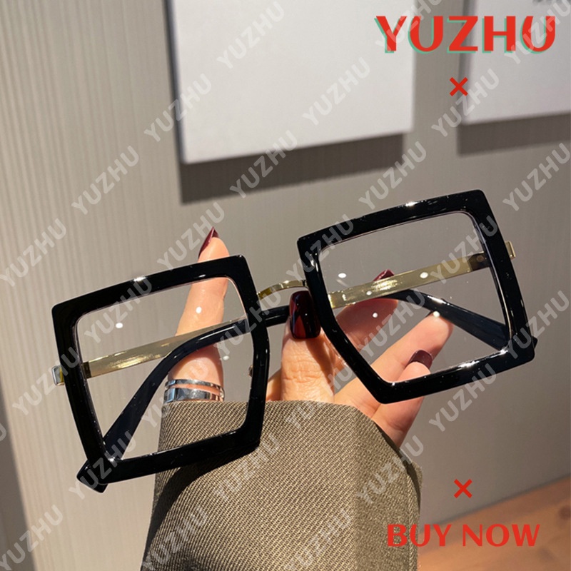 Mắt Kính Gọng Vuông Bản To Chống Ánh Sáng Xanh Thời Trang Cho Nam Nữ