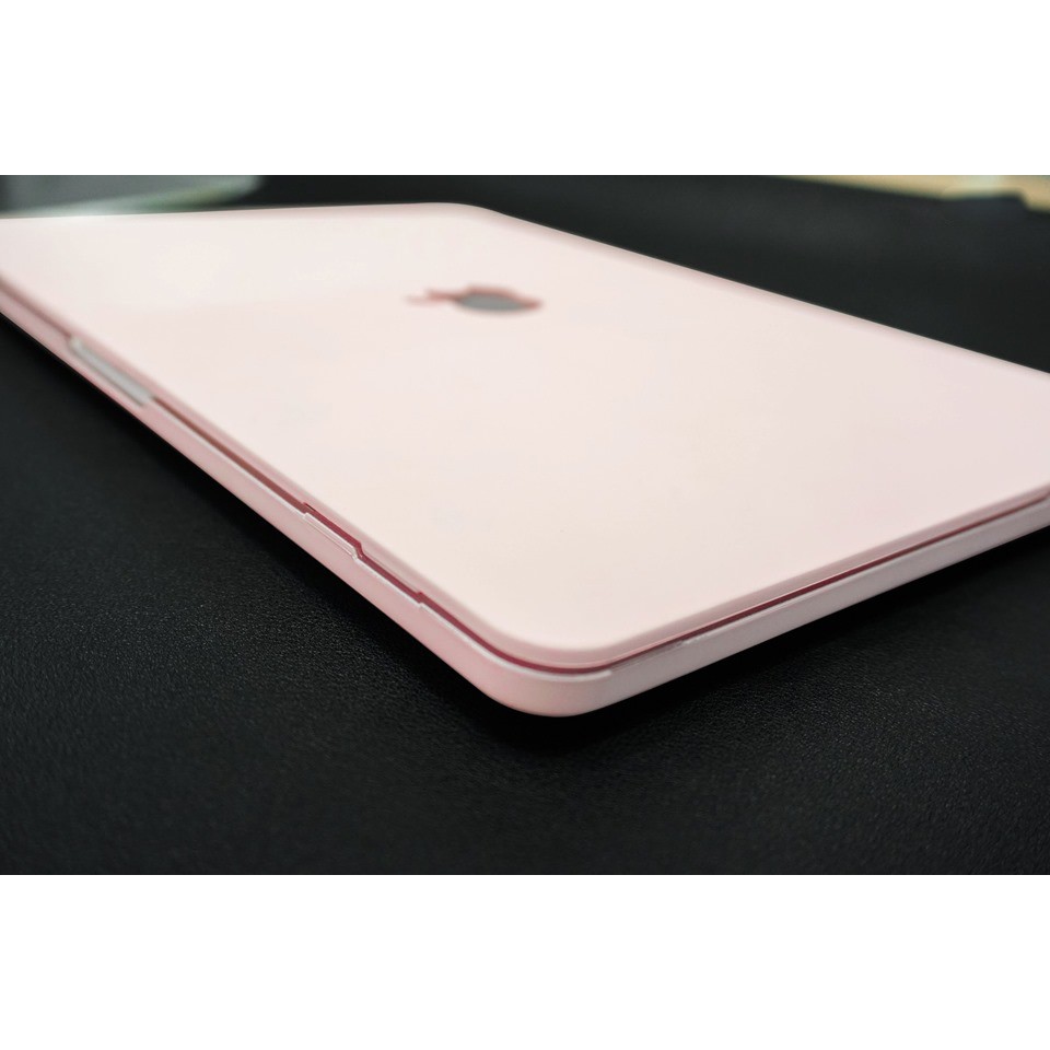 Combo Case ,Ốp + Phủ Phím Macbook Hồng Pastel (Tặng Kèm Nút Chống Bụi + Chống gãy đầu dây sạc )