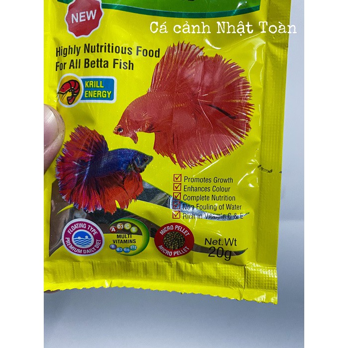 THỨC ĂN ULTIMA BETTA FOOD TAIYO 20G CHUYÊN CHO CÁ LIA THIA