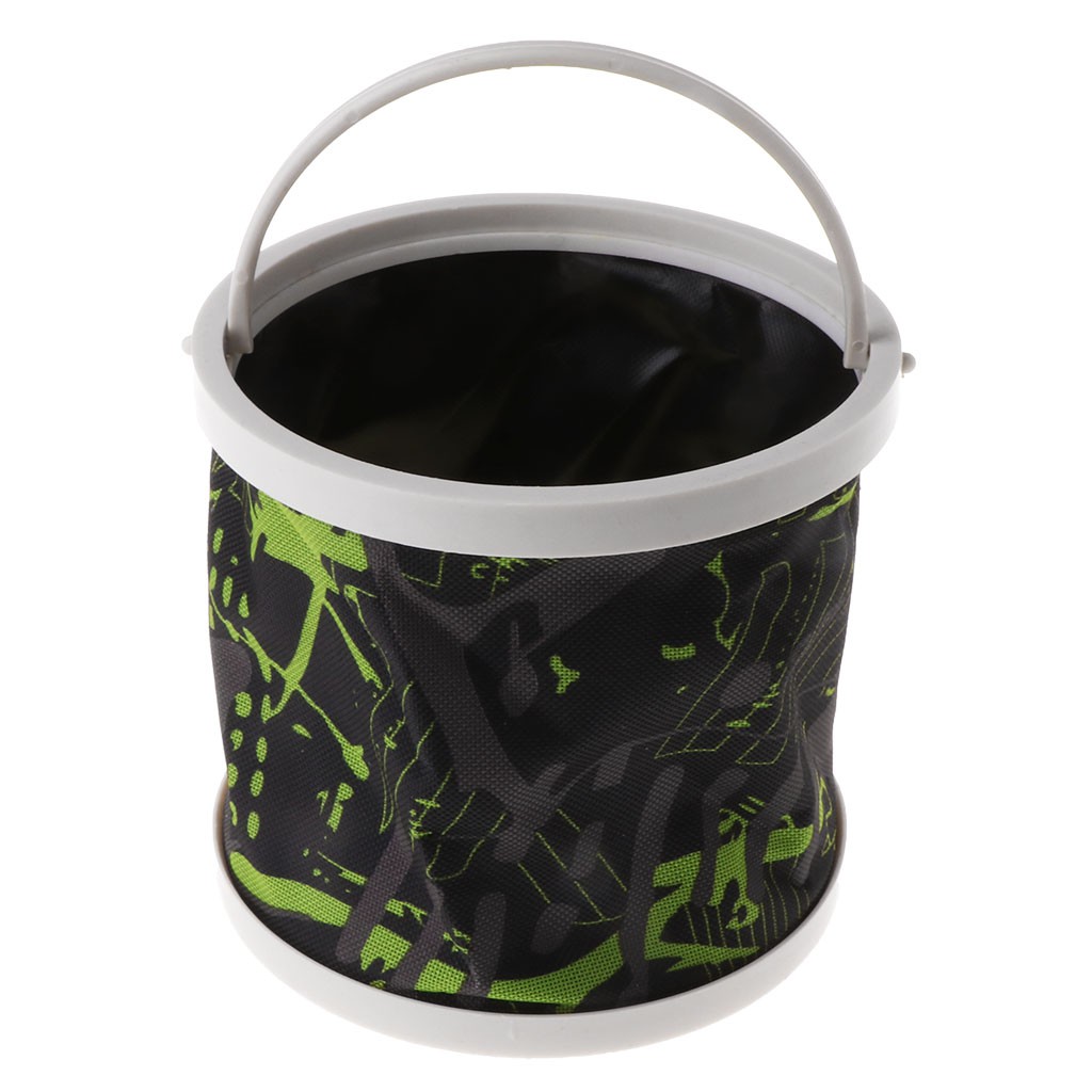 Xô đựng cá vải canvas có thể xếp gọn tiện lợi 14cm