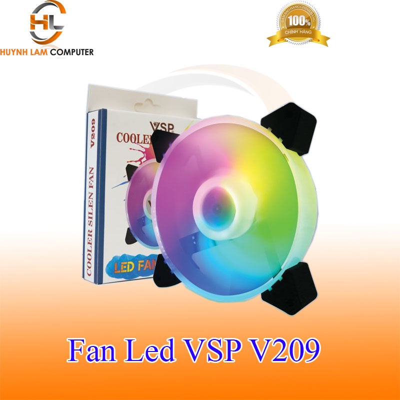 Fan Led VSP V209 LED 12cm đẹp lung linh - Hàng chính hãng