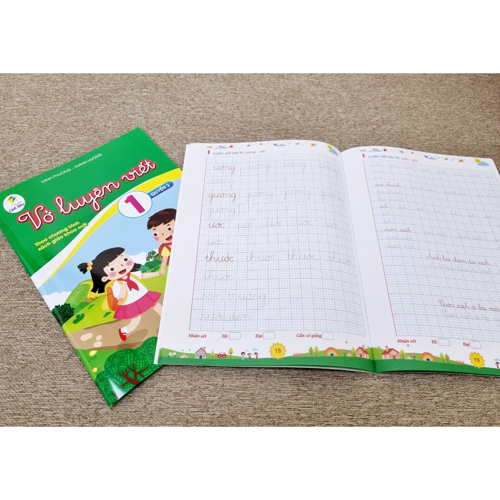 Sách - Combo Vở Luyện viết lớp 1 - Cánh Diều - Theo Chương trình sách giáo khoa mới 2021 (2 cuốn)