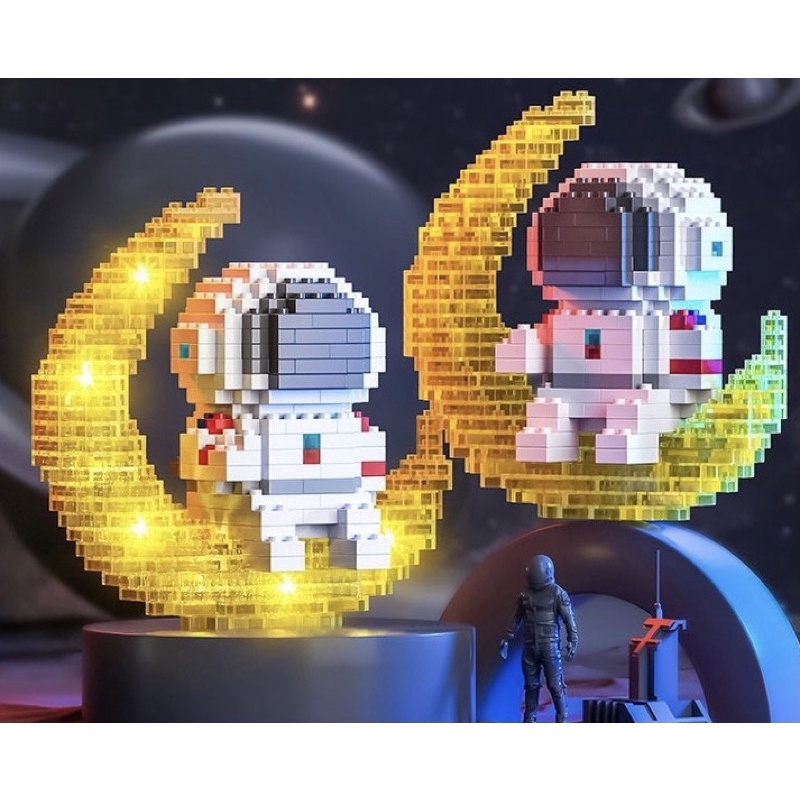Lego 3D phi hành gia có đèn phát sáng