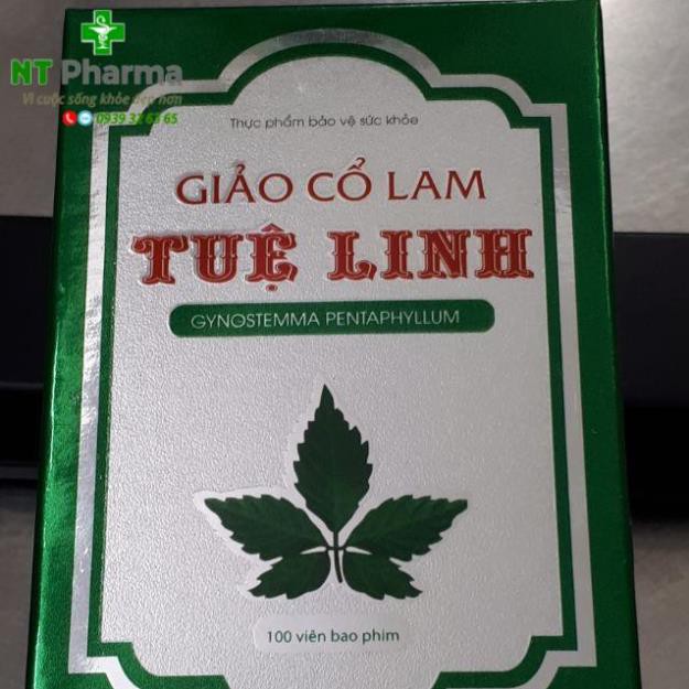 [CHÍNH HÃNG] Viên uống Giảo Cổ Lam Tuệ Linh - hỗ trợ giảm mỡ máu, tiểu đường, huyết áp, tim mạch