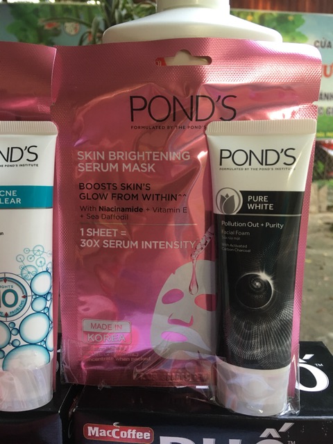SỮA RỬA MẶT POND NGỪA MỤN 50g tặng mặt nạ ponds
