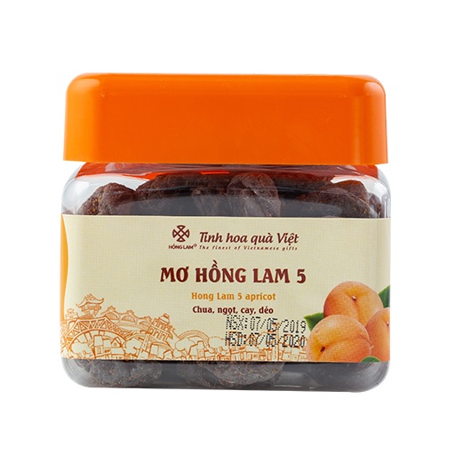Xí muội Mơ Hồng Lam 5 là dòng sản phẩm tách hạt, cao cấp Hồng Lam. Có vị Chua Cay Ngọt Dẻo Hộp, gói