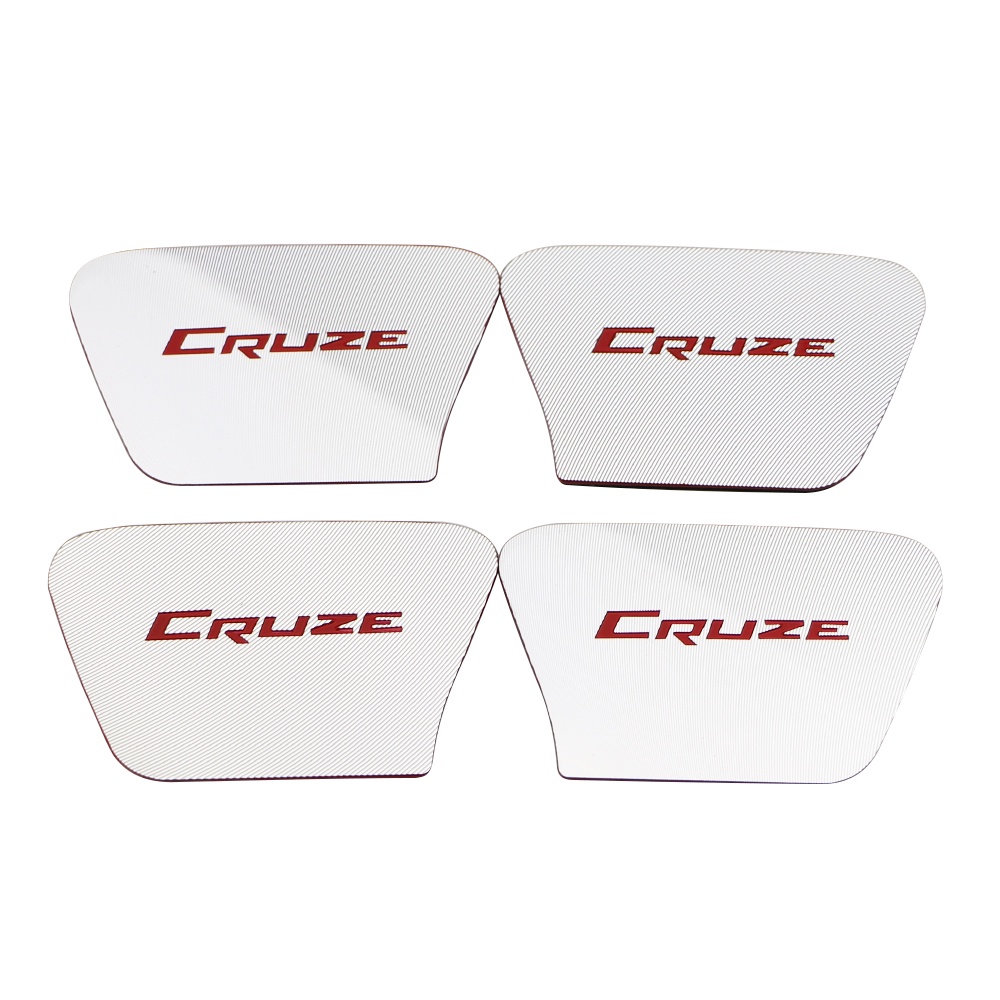 Bộ 4 Viền Dán Cửa Bên Trong Xe Hơi Bằng Thép Không Gỉ Cho Chevrolet Chevy Cruze Sedan Hatchback 2009-2014