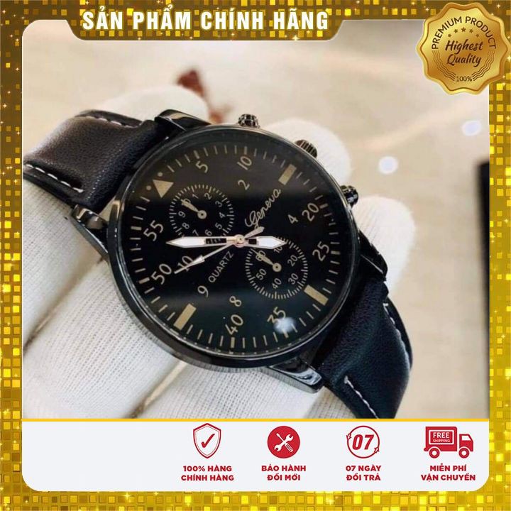 Đồng Hồ Nam Genera Dây Da Siêu Phẩm Mùa Hè
