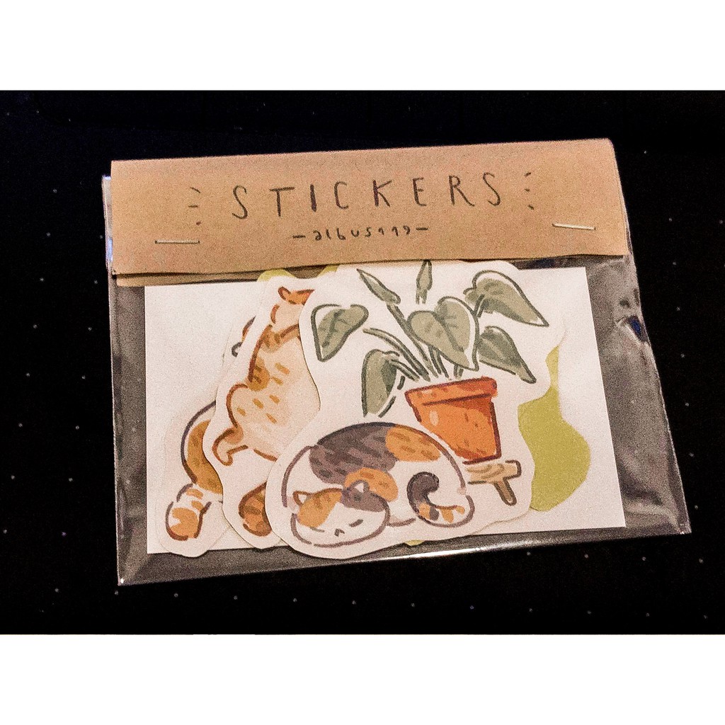 Cat sticker | Hình dán trang trí mèo