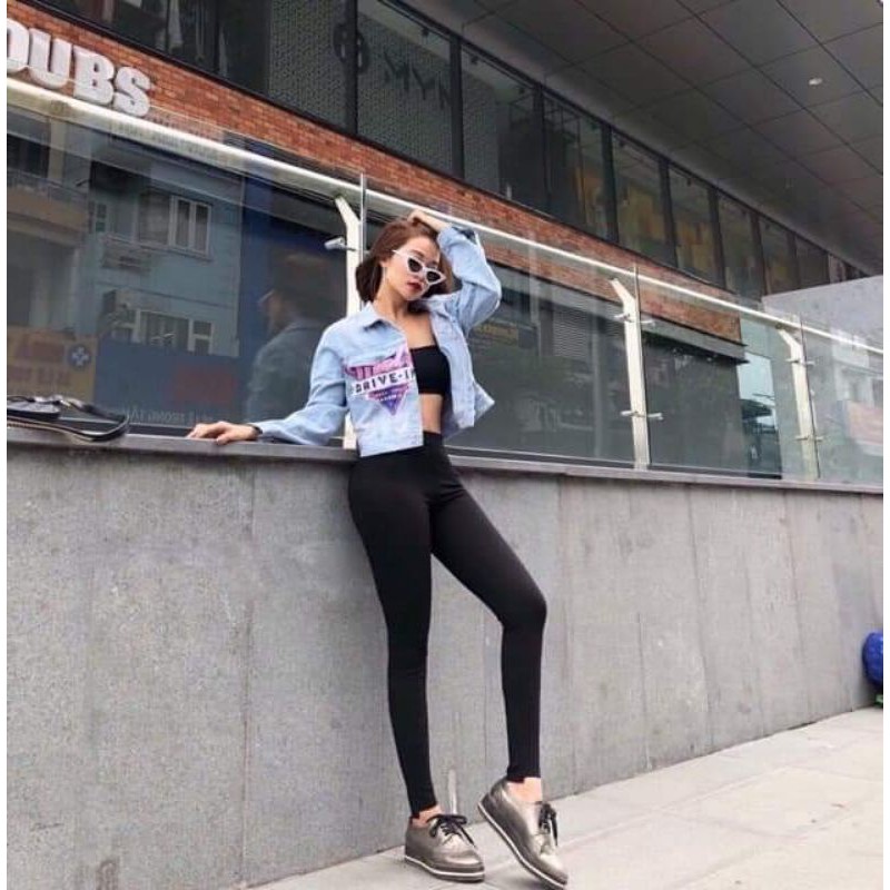 Quần legging xuất Hàn chất đẹp co giãn nâng mông tôn dáng