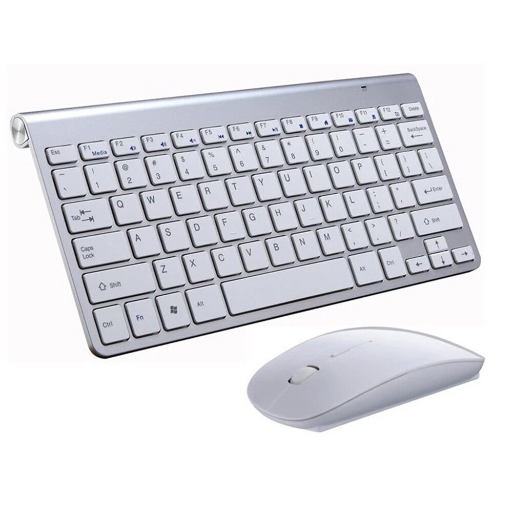 Bộ Bàn Phím + Chuột Không Dây Mini 2.4g Chống Thấm Nước Không Gây Tiếng Ồn Cho Apple Mac Pc