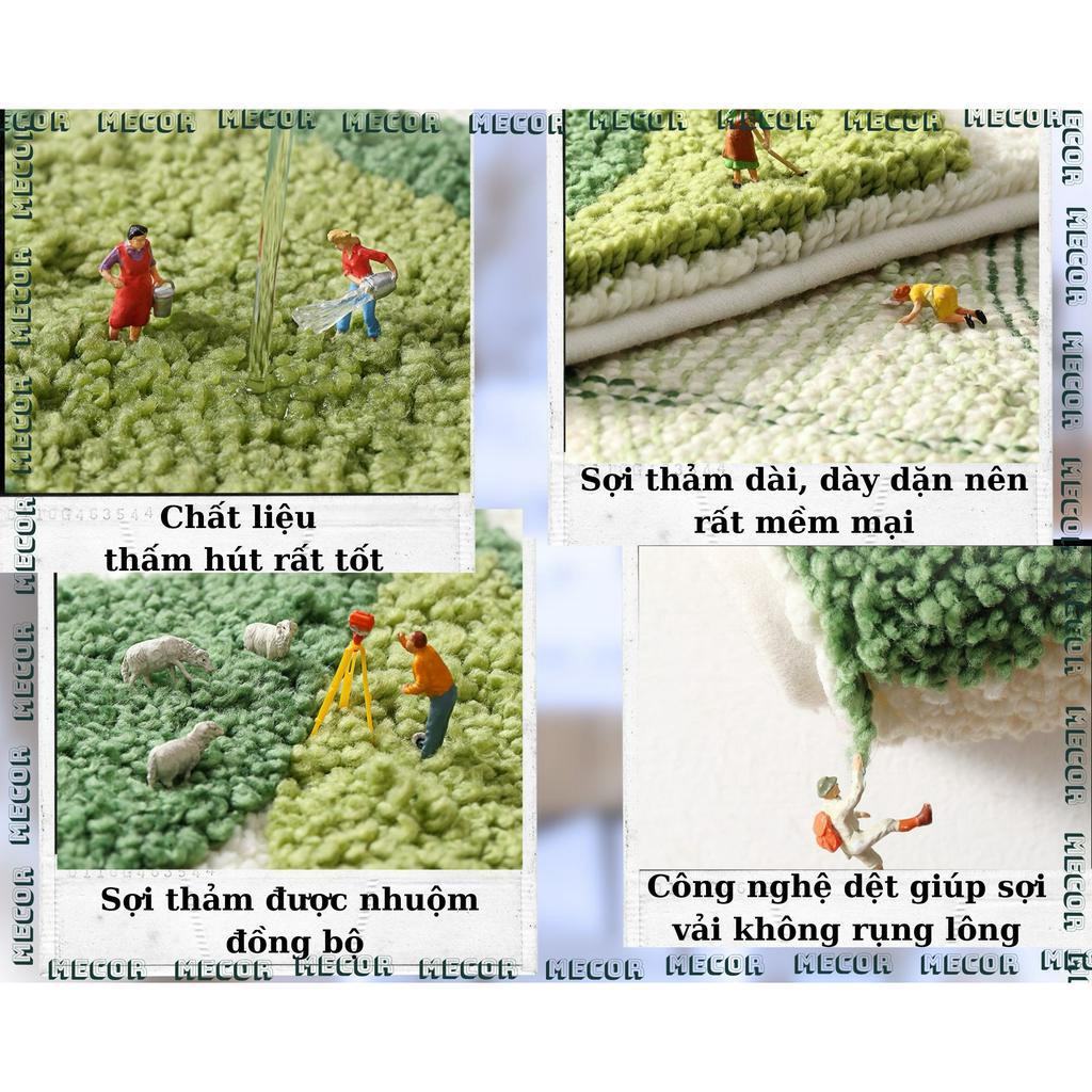 Thảm lót phòng ngủ lau chân Polyester giả len nâng cấp sợi dày dặn thấm nước tốt 45x65 50x80 cm