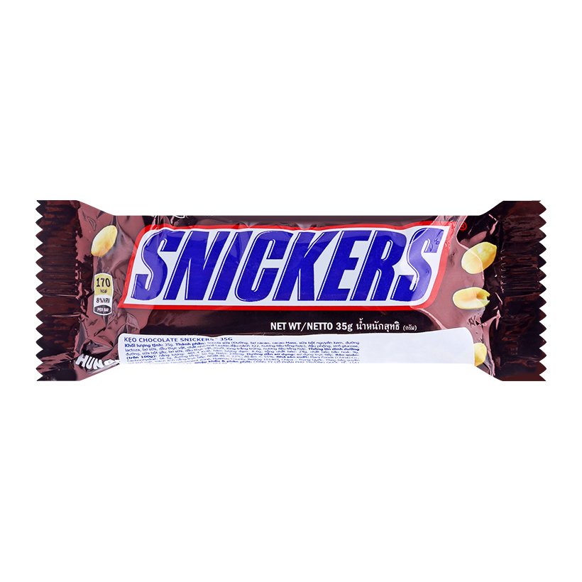 Kẹo socola đậu phộng Snickers thanh 35g/51g