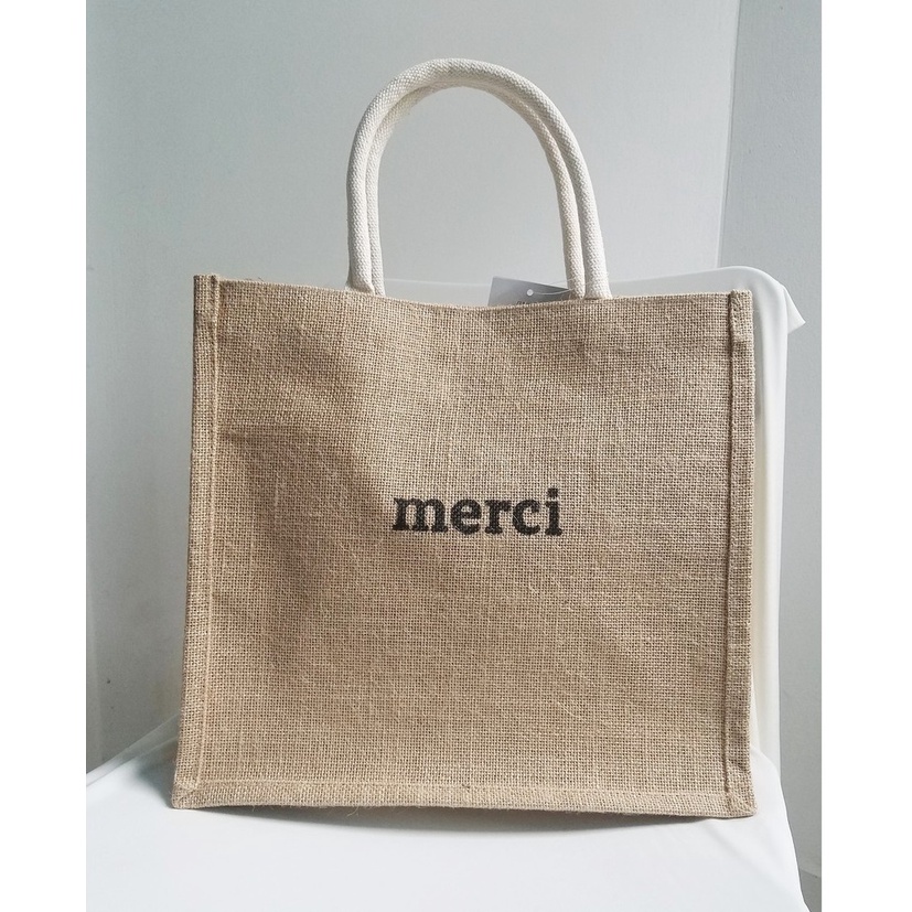 [HCM]TÚI CÓI MERCI HÀNG ĐẸP (túi trắng có lót, có đệm đáy)