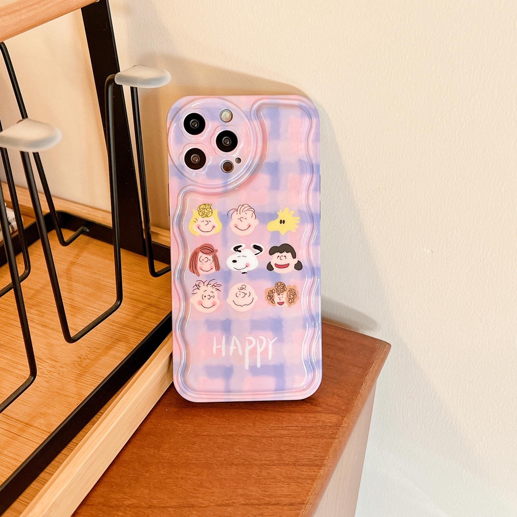 Ốp Điện Thoại Tpu Dẻo Họa Tiết Hoạt Hình Chú Chó Tím Dễ Thương Cho iPhone 11 12 13 Pro Max XS Max X XR