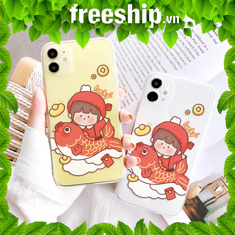 Ốp lưng iphone Roro Fish trong 5/5s/6/6plus/6s/6splus/7/7plus/8/8plus/x/xr/xs/11/12/pro/max/plus/promax/mini/shin t36