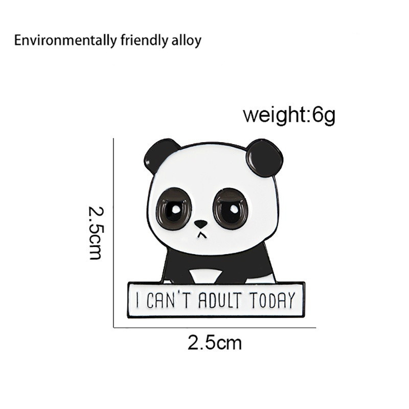 Trâm cài áo hình gấu trúc hoạt hình đáng yêu