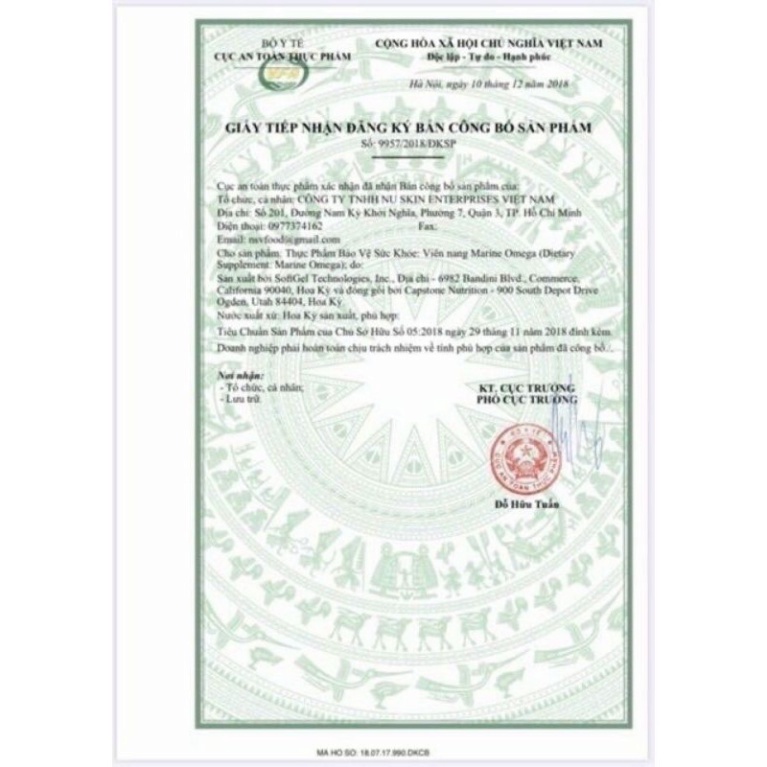 Omega3 Nuskin Viên Uống Dinh Dưỡng Cho Da Và Tim Não