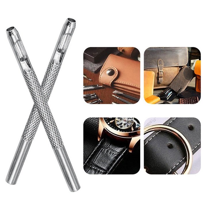 SET 4 CÂY. ĐỤC LỖ RỖNG TRÊN DA, SIMILI. CÁC SIZE 2.5mm, 3mm, 3.5mm, 4mm. TH941