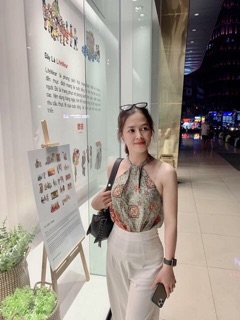 Bộ yếm thổ cẩm cực xinh ( 2 màu)