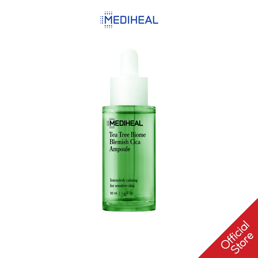 [Nhập mã COSMH22 giảm 8%] Tinh Chất Chiết Xuất Tràm Trà Và Rau Má Mediheal Tea Tree Biome Blemish Cica Ampoule 50ml