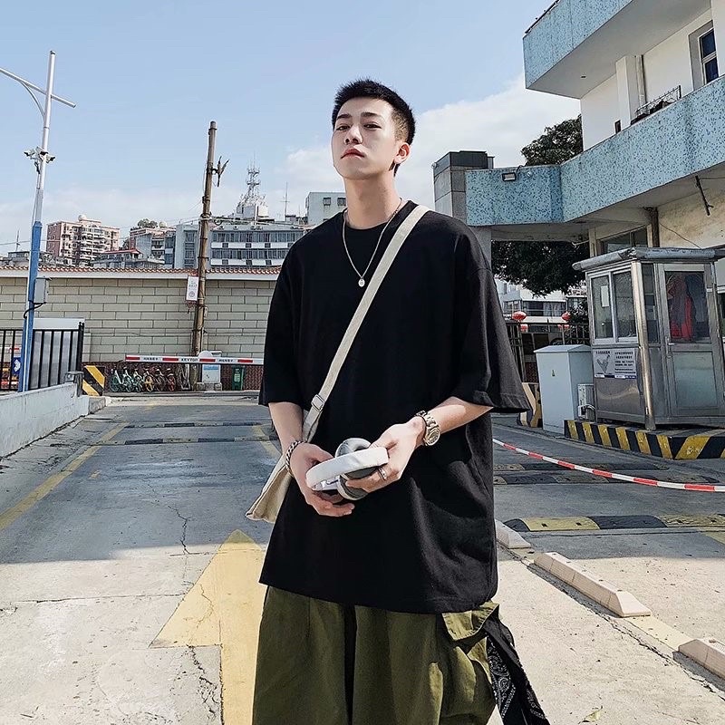 Áo phông tay lỡ, Áo phông tay lỡ from rộng Unisex Chất dày dặn oversize chữ SEAPEMENT