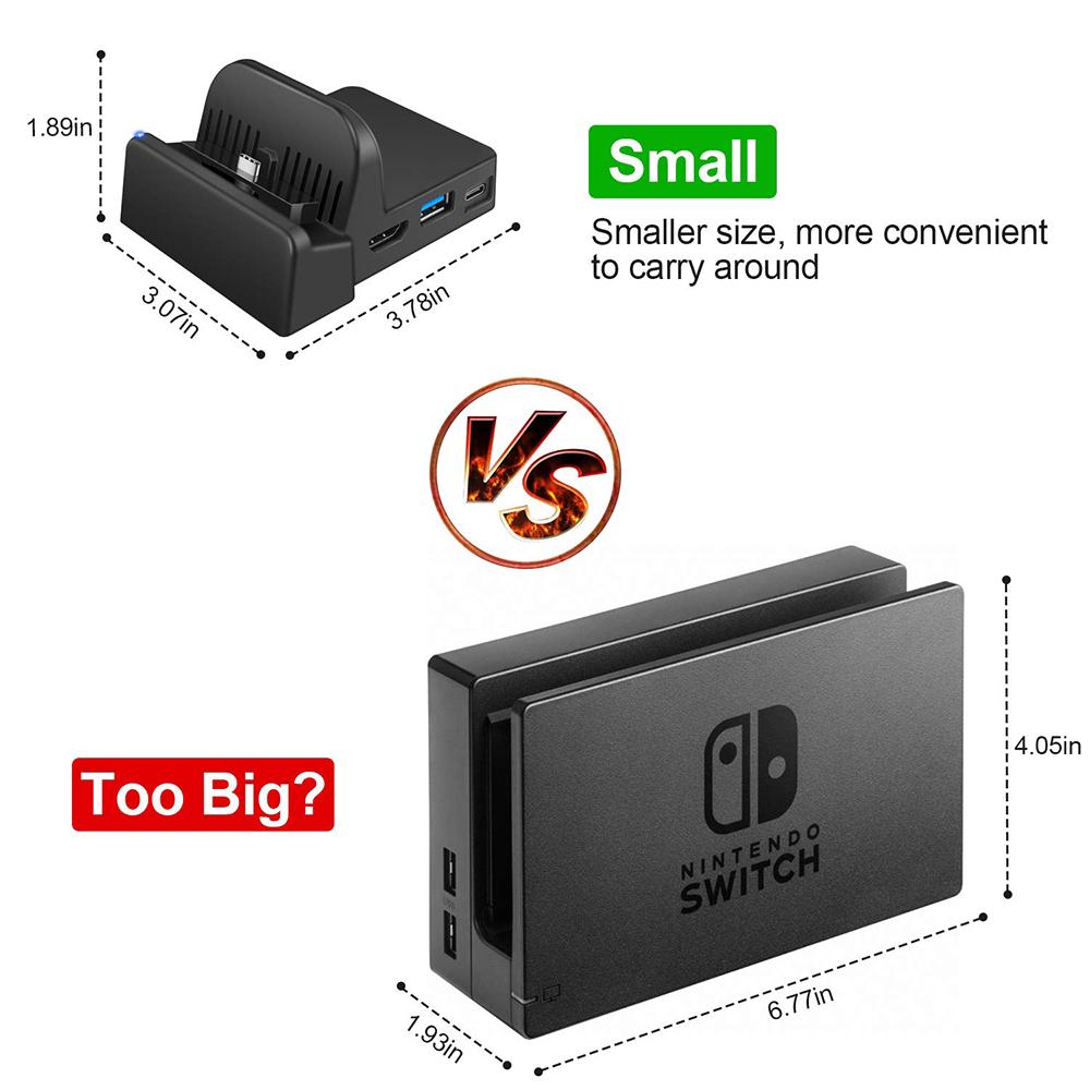 Mini Stand Charging Dock for Nintendo Switch