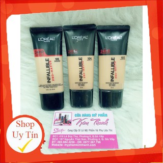 Kem Nền BB Trang Điểm Lâu Trôi L'Oreal Infallible Pro-Matte 24H Foundation Makeup 30ml