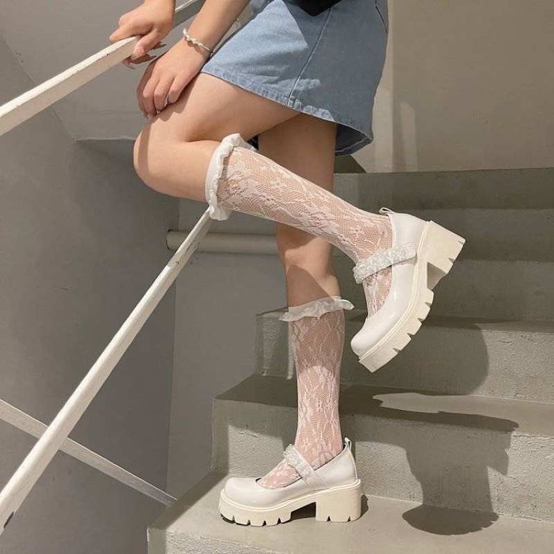 Giày Quai Hoa Đế Cao