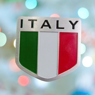 Logo chữ italy cho xe piaggio - hình khiên - 8833z.