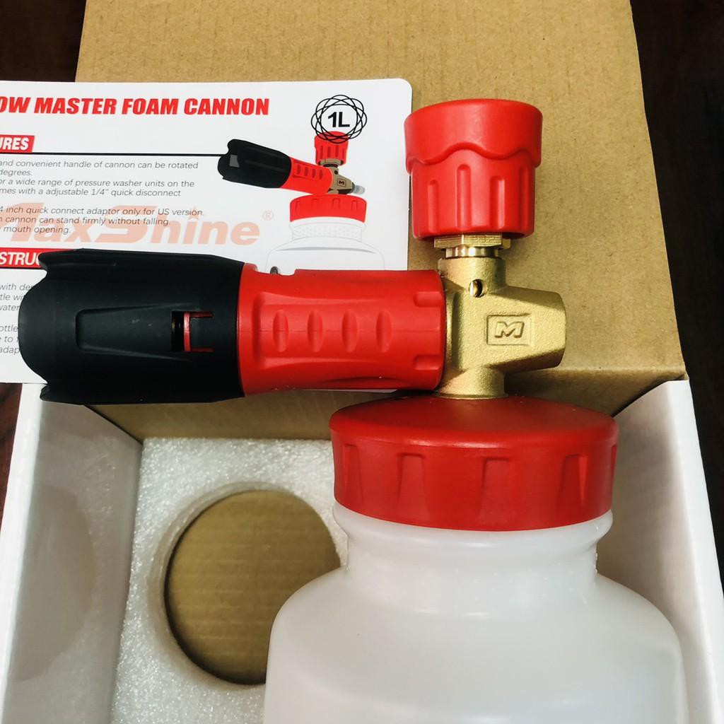 BÌNH PHUN BỌT TUYẾT DÙNG VỚI S.Ú.N.G ÁP LỰC NƯỚC MAXSHINE SNOW FOAM CANNON FOAM LANCE FC002  FL04