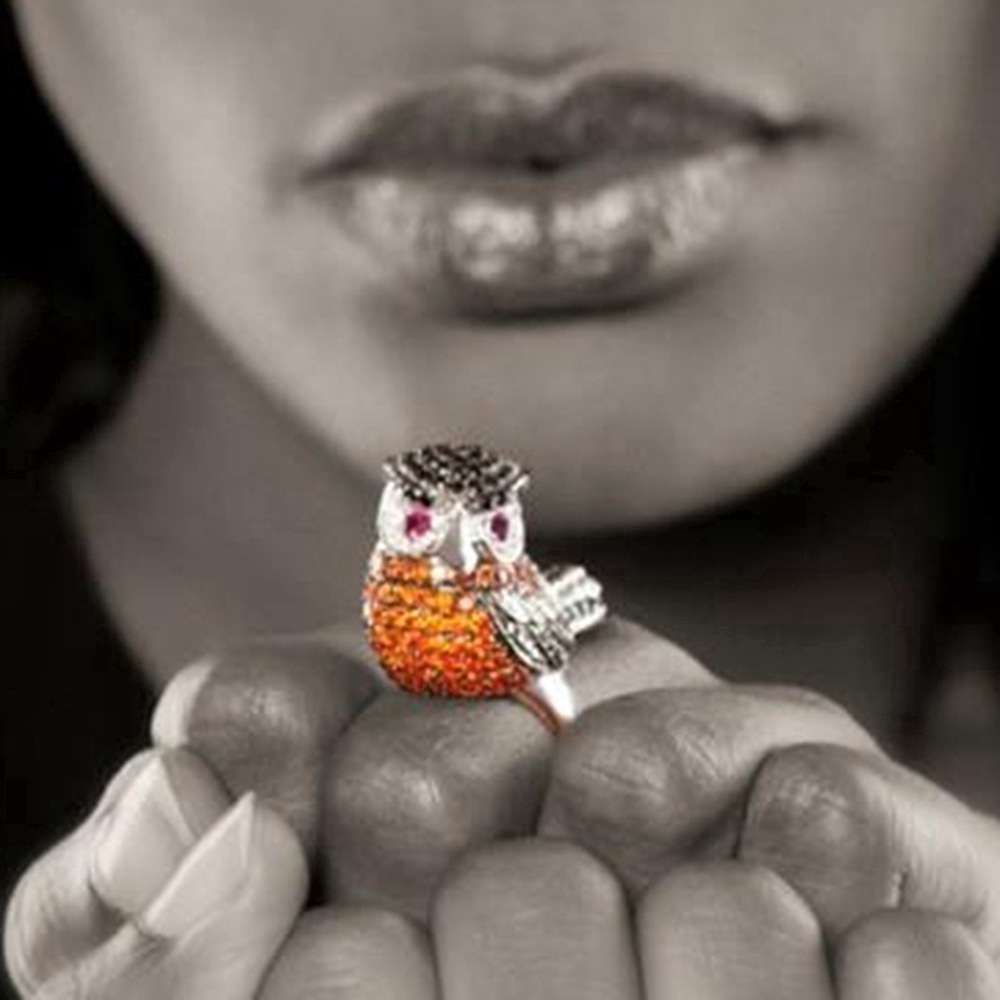 Pesta koktail bunga burung coklat cincin pertunangan Perhiasan pernikahan