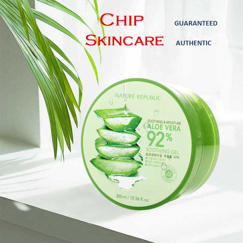 Gel Lô Hội Nature Republic Aloe Vera 92% Soothing Gel - Chip Skincare