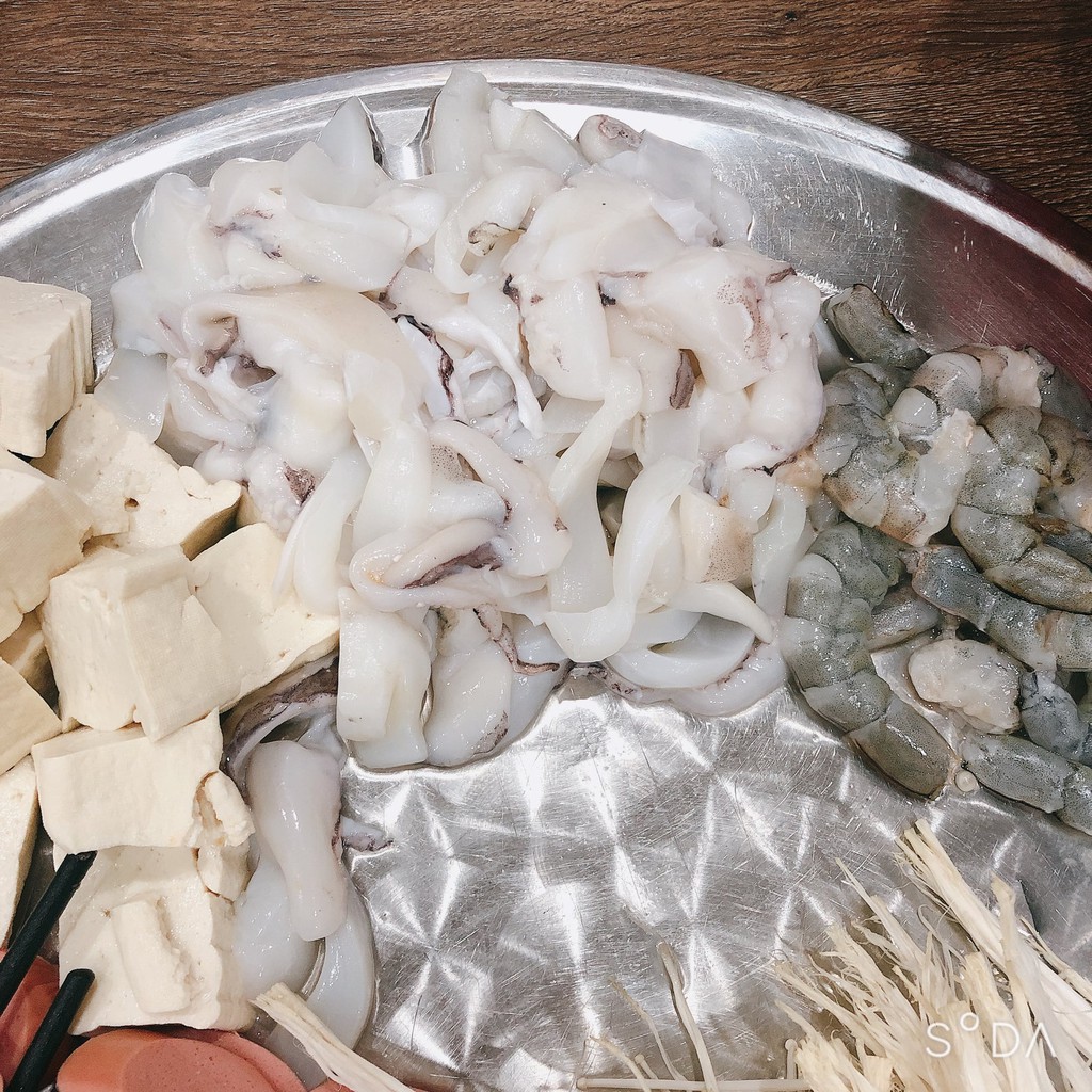 Mực mai nhỏ làm sạch khay 500g